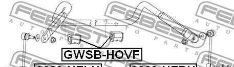 Фото 2 - Втулка стабилизатора FEBEST GWSB-HOVF (GWSBHOVF)