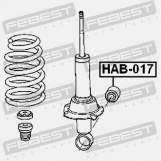 Фото 2 - Сайлентблок для амортизатора FEBEST HAB017