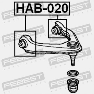 Фото 2 - Сайлентблок рычага FEBEST HAB-020