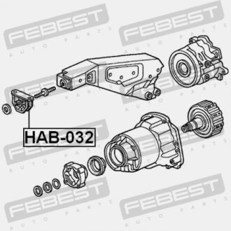 Фото 2 - Сайлентблок підвіски FEBEST HAB032