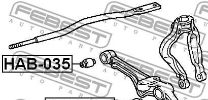 Фото 2 - Сайлентблок важеля FEBEST HAB0-35 (HAB035)