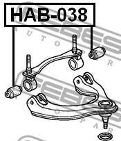 Фото 2 - Сайлентблок важеля FEBEST HAB038