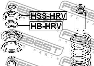 Фото 2 - Подшипник амортизатора FEBEST HB-HRV (HBHRV)