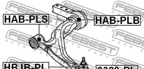 Фото 2 - Рычаг FEBEST HBJBPL