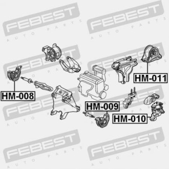 Фото 2 - Подушка двигуна FEBEST HM-010