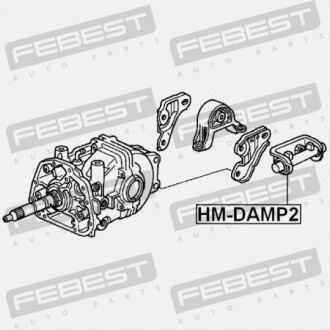 Фото 2 - Сайлентблок FEBEST HM-DAMP2