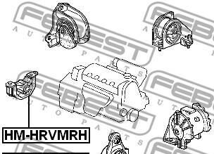 Фото 2 - Подушка двигуна FEBEST HMHRVMLH