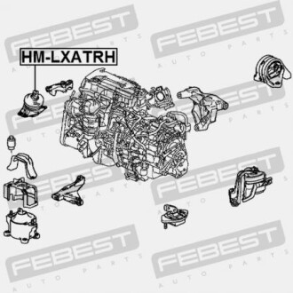 Фото 2 - Подушка двигателя FEBEST HMLXATRH