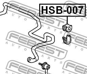 Фото 2 - Втулка стабілізатора FEBEST HSB0-07 (HSB007)