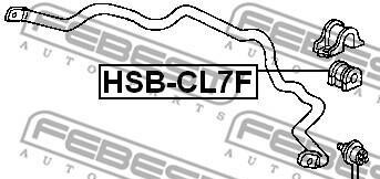 Фото 2 - Втулка стабілізатора FEBEST HSB-CL7F