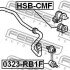 Втулка переднього стабілізатора d27.2 - (51306SED004) FEBEST HSBCMF (фото 2)