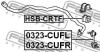 Опора, стабілізатор - (51306TE1A01, 51306TA0A01) FEBEST HSB-CRTF (фото 2)