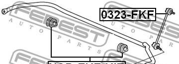 Фото 2 - Втулка стабилизатора FEBEST HSBFKFKIT