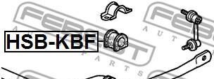 Фото 2 - Втулка стабилизатора FEBEST HSBKBF