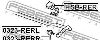 Фото 2 - Втулка стабілізатора FEBEST HSB-RER (HSBRER)