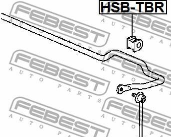 Фото 2 - Втулка стабилизатора FEBEST HSBT-BR (HSBTBR)
