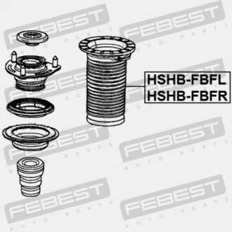 Фото 2 - Втулка стабілізатора FEBEST HSHBFBFL