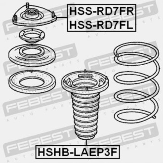 Фото 2 - Пыльник/отбойник FEBEST HSHB-LAEP3F