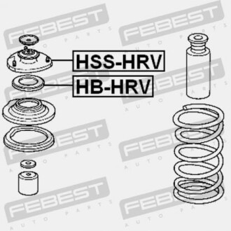 Фото 2 - Опора стійки амортизатора FEBEST HSS-HRV (HSSHRV)