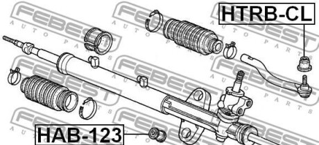Фото 2 - Рулевая тяга FEBEST HTRB-CL
