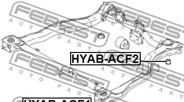 Фото 2 - Сайлентблок подрамника FEBEST HYABACF1
