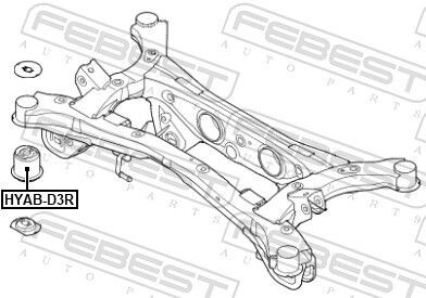 Фото 4 - Автозапчастина FEBEST HYAB-D3R (HYABD3R)