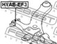 САЙЛЕНБЛОК ПЕРЕДНЕГО РЫЧАГА - (5455138000, 5455138010) FEBEST HYAB-EF3 (фото 2)