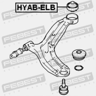 Фото 2 - Сайлентблок рычага FEBEST HYAB-ELB (HYABELB)
