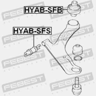 Фото 2 - Сайлентблок рычага FEBEST HYAB-SFB