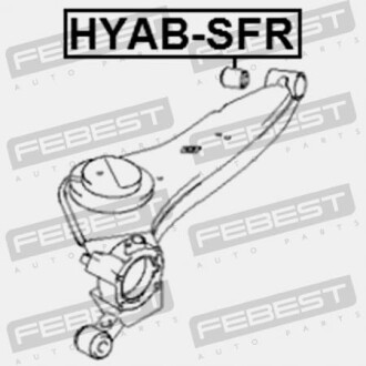 Фото 2 - Сайлентблок рычага FEBEST HYABSFR