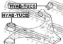 САЙЛЕНБЛОК ЗАДНИЙ ПЕРЕДНЕГО РЫЧАГА (HYUNDAI TUCSON 2004-2010) - (545512E000, 545512H000, 54551A4000) FEBEST HYAB-TUCS (фото 2)