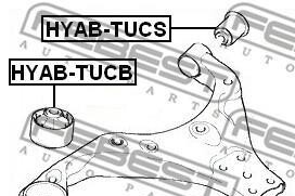 Фото 2 - Сайлентблок рычага FEBEST HYAB-TUCS (HYABTUCS)