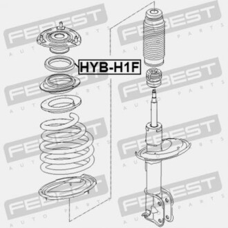 Фото 2 - Підшипник амортизатора FEBEST HYBH1F