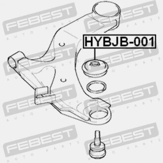 Фото 2 - Ричаг FEBEST HYBJB-001 (HYBJB001)