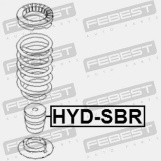 Фото 2 - Стойка амортизатору (амортизатор) FEBEST HYDSBR