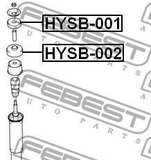Фото 2 - Пыльник/отбойник FEBEST HYSB002