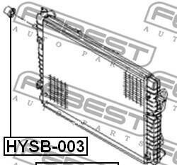 Фото 2 - Прочий элемент системы охлаждения FEBEST HYSB-003 (HYSB003)