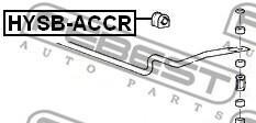 Фото 2 - Втулка стабілізатора FEBEST HYSB-ACCR (HYSBACCR)
