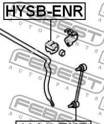 Фото 2 - Втулка стабілізатора FEBEST HYSBENR