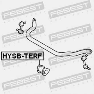Фото 2 - Втулка стабілізатора FEBEST HYSBTERF