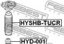 ПЫЛЬНИК ЗАДНЕГО АМОРТИЗАТОРА - (553252E000) FEBEST HYSHB-TUCR (фото 2)