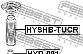 Фото 2 - Пильник/відбійник FEBEST HYSHB-TUCR (HYSHBTUCR)