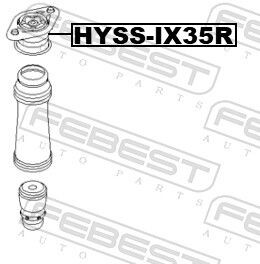 Фото 2 - Опора стойки амортизатора FEBEST HYSSIX35R