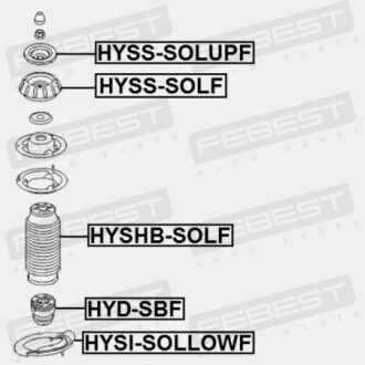 Фото 2 - Автозапчастина FEBEST HYSSSOLUPF
