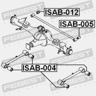 Фото 2 - Сайлентблок важеля FEBEST ISAB005