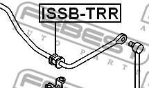 Фото 2 - Втулка стабілізатора FEBEST ISSB-TRR