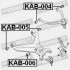 САЙЛЕНБЛОК ПЕРЕДНЕГО НИЖНЕГО РЫЧАГА - (0K72A34820, 0K01134820, 0K01134820A) FEBEST KAB005 (фото 2)