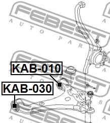 Фото 2 - Сайлентблок важеля FEBEST KAB0-30