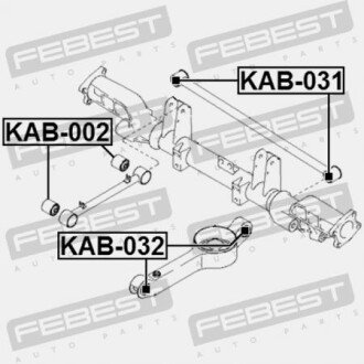 Фото 2 - Сайлентблок важеля FEBEST KAB-032 (KAB032)