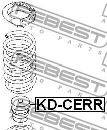 Фото 2 - Стійка амортизатору (амортизатор) FEBEST KDCE-RR